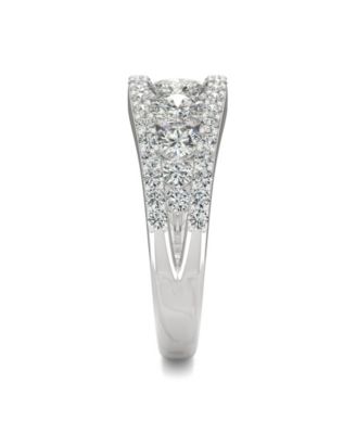 Moissanite Graduated Stone Band 1-1/2 ct. t.w. Diamond Equivalent in 14k White Gold
