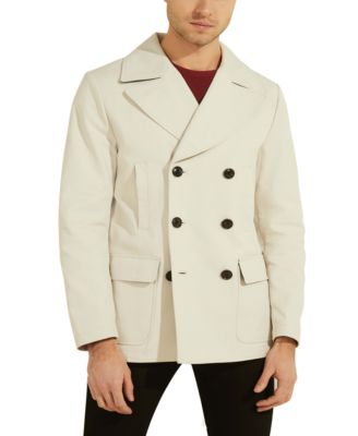 guess pea coat mens