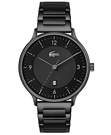 Men's Club Black-Tone Stainless Steel Bracelet Watch 42mm