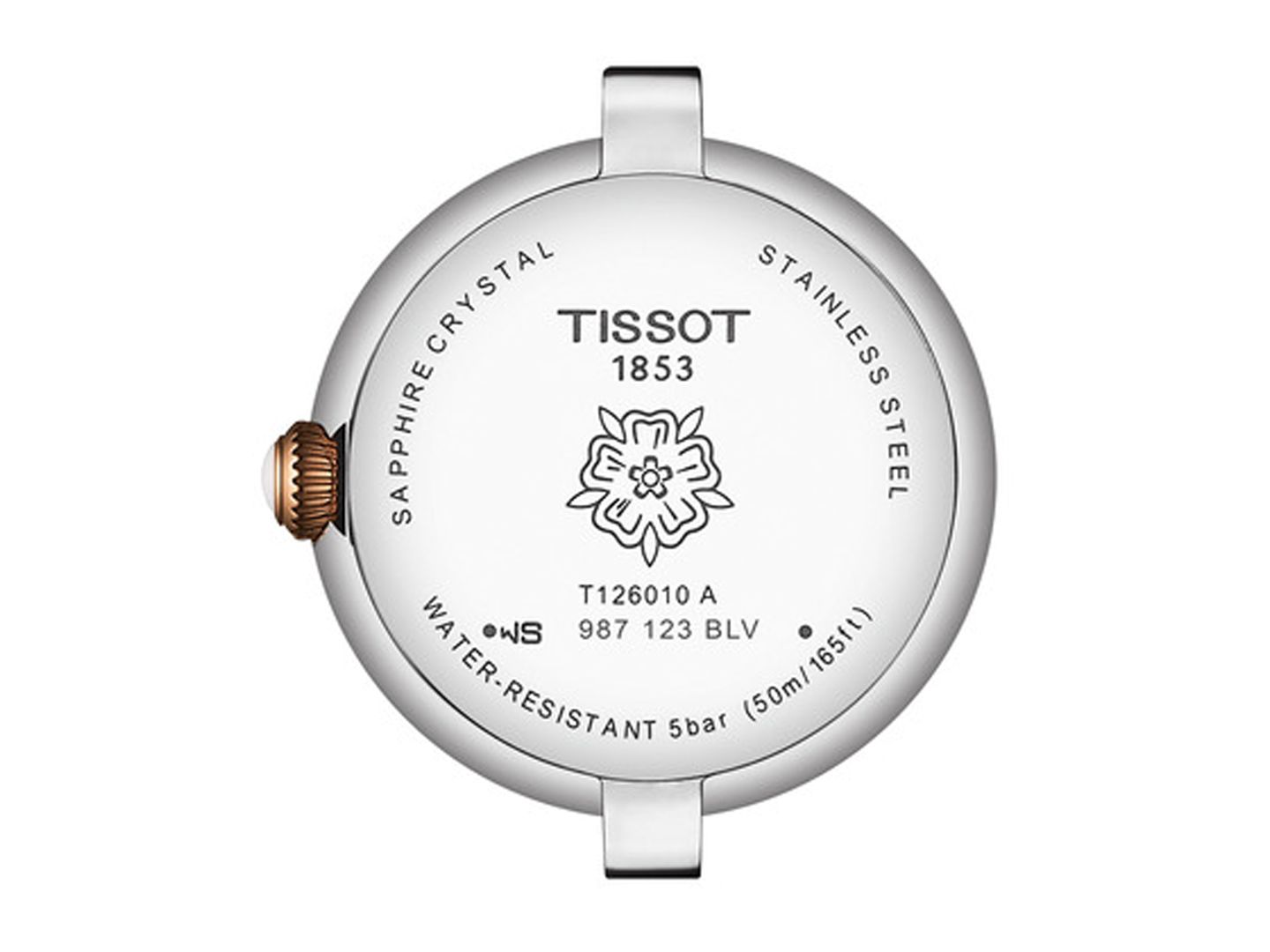 Женские часы Tissot Swiss Bellissima Two-Tone Stainless Steel Bracelet Watch 26mm — фото 5
