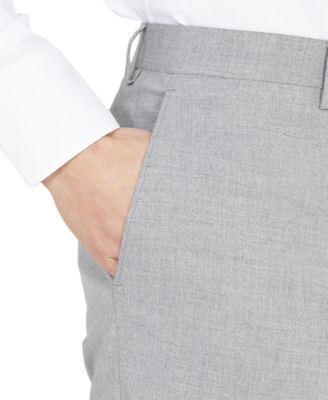 DKNY Men's Modern-Fit Light Gray Stretch Dress Pants