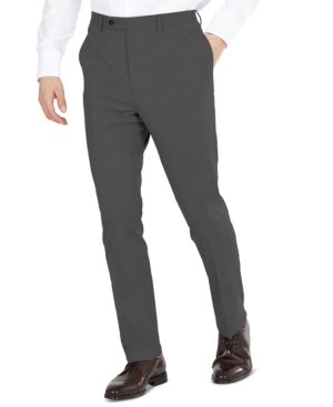 Dkny Men's Modern-fit Stretch Suit Separate Pants In Charcoal