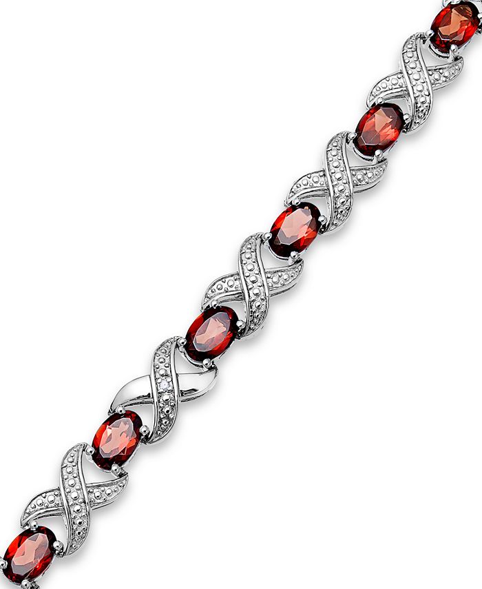 Macy's garnet clearance bracelet