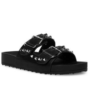Madden Girl Teddy Studded Slide Sandals