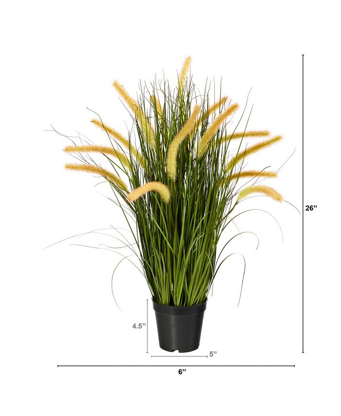 Nearly Natural 26" Onion Grass Artificial Plant Macy's