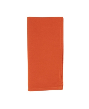 Shop Saro Lifestyle Everyday Design Cloth Table Napkins, Set Of 12, 20" X 20" In Bright Orange