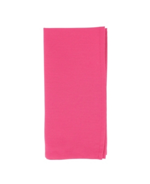 Saro Lifestyle Everyday Design Cloth Table Napkins, Set Of 12, 20" X 20" In Bright Pink