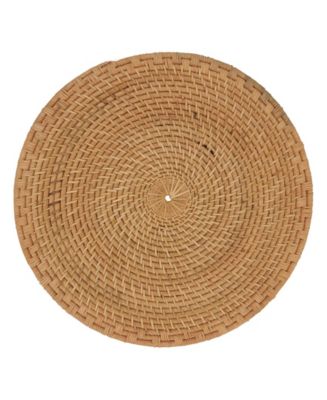 Saro Lifestyle Rattan Placemats with Woven Design, Set of 4, 15