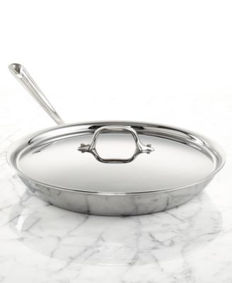 Stainless Steel 12" Covered Fry Pan