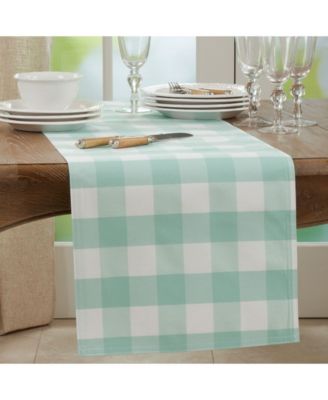 Buffalo Plaid Cotton Blend Table Runner, 72" x 16"