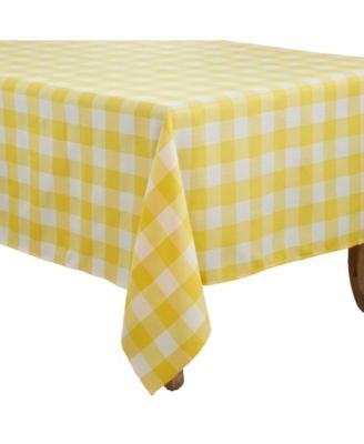 Buffalo Plaid Design Cotton Blend Tablecloth, 70" x 70"