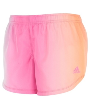 adidas Big Girls Pink Ombre Woven Shorts