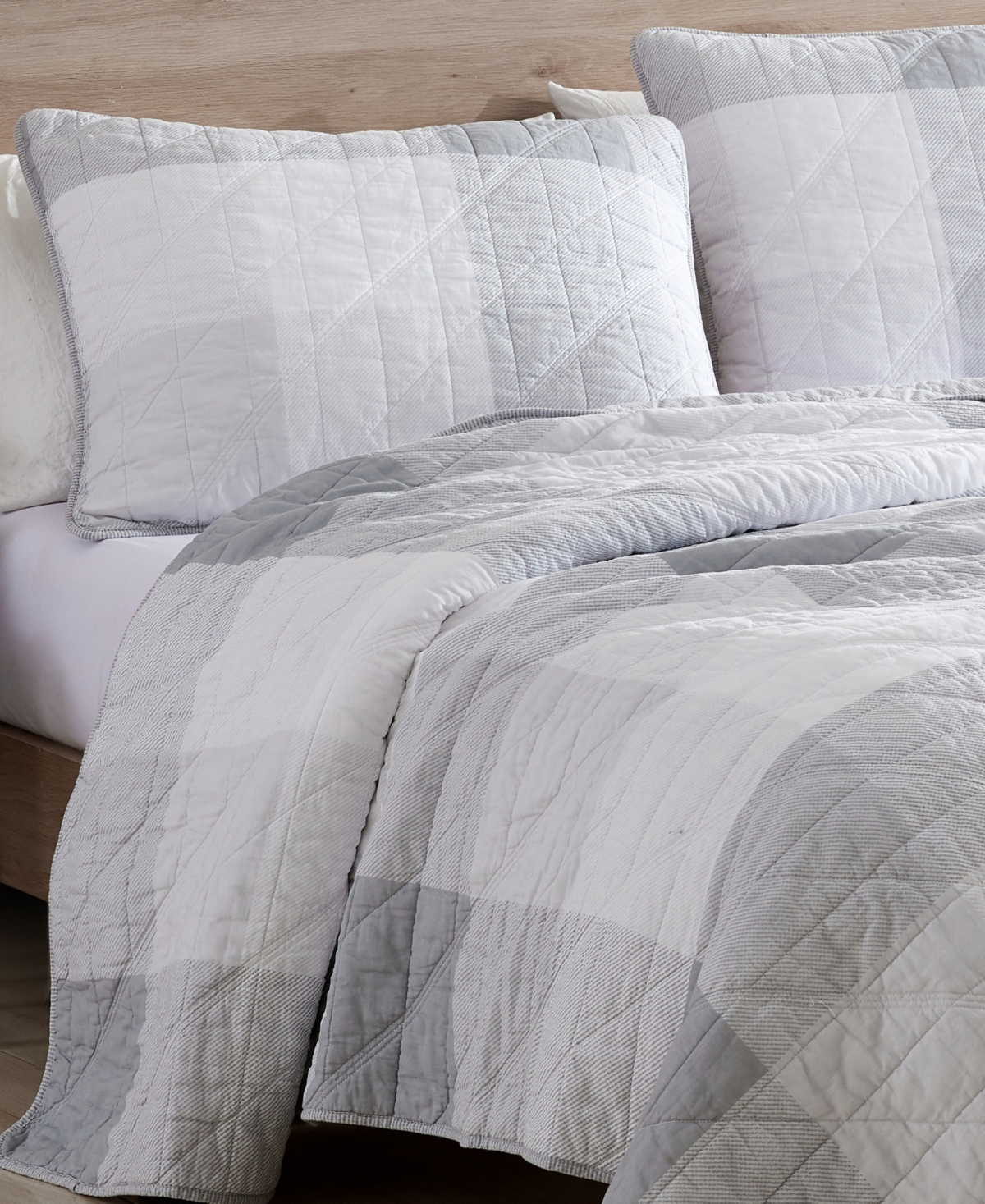 Closeout! Eddie Bauer Boulder Plaid Reversible 3-Piece Quilt Set