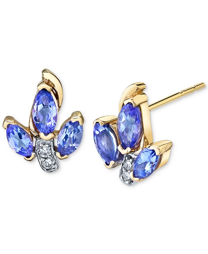 Tanzanite earrings macys clearance