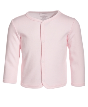 First Impressions Baby Neutral Basic Cardigan In Pink Polish