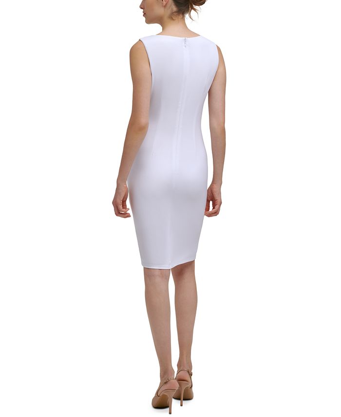 calvin klein ruched gown