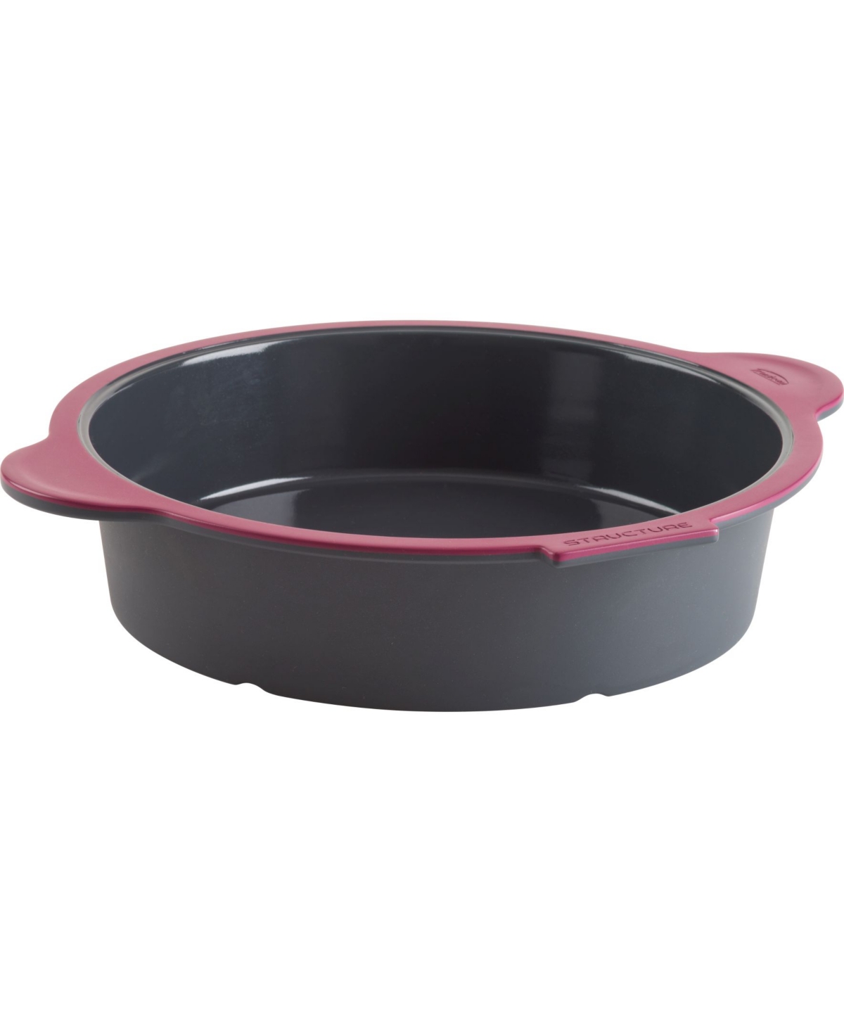 Trudeau Structure Silicone Round Cake Pan In Gray/pink ModeSens
