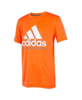 blue and orange adidas shirt