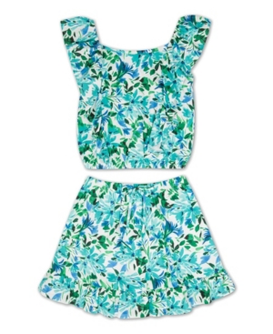 Speechless Big Girls Floral Skirt 2 Piece Set