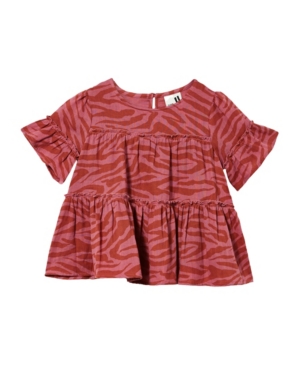 Little Girls Frede Shorts Sleeve Frill Top