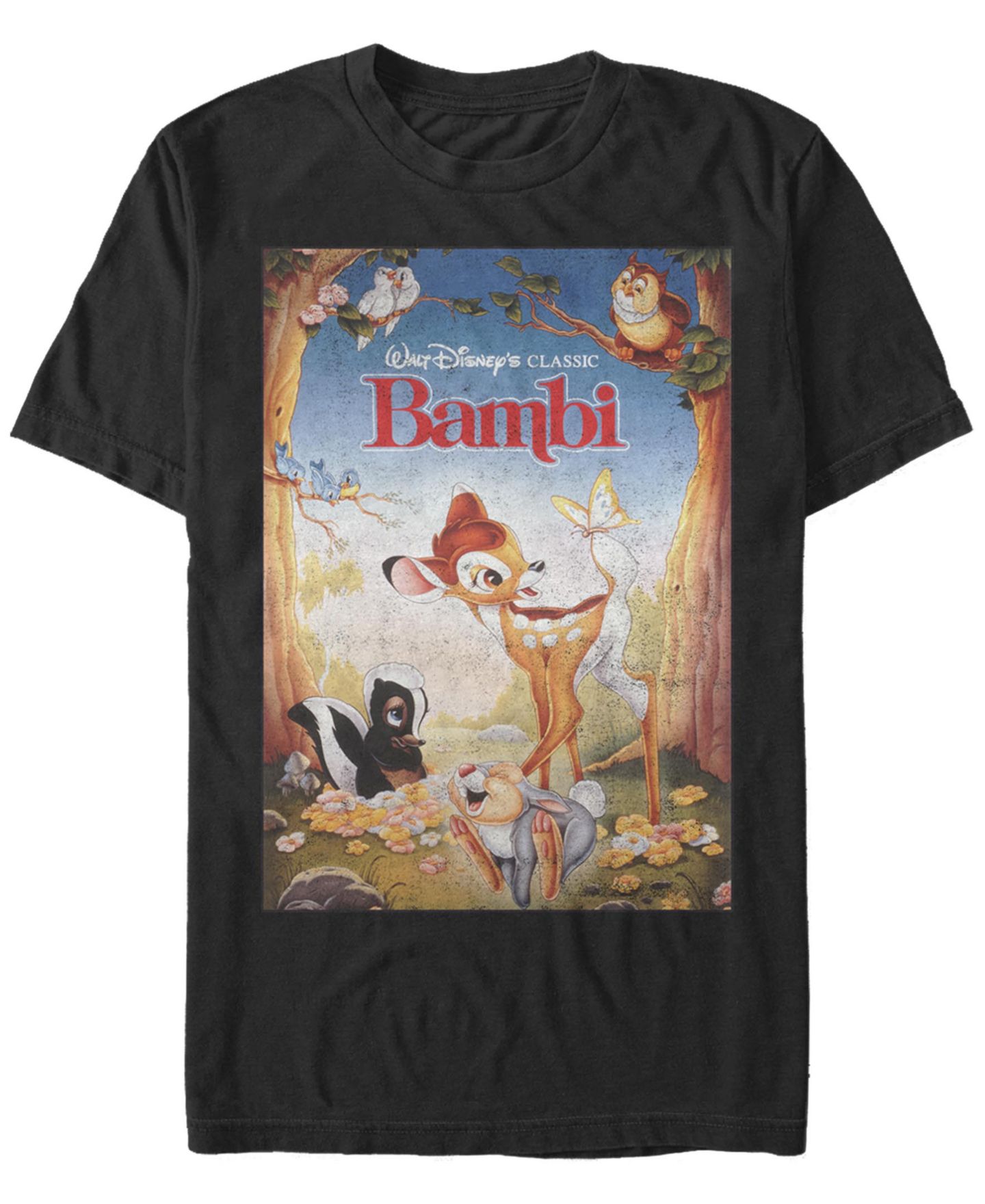 Мужская футболка Fifth Sun Bambi Beautiful Friendships Short Sleeve, цвет: Чёрный — фото 1