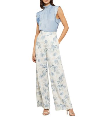Bcbgmaxazria Floral-print Wide-leg 