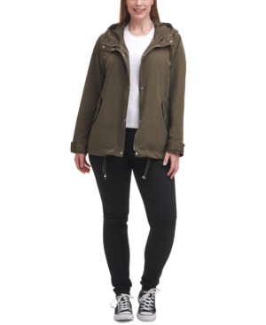 Levi's Trendy Plus Size Hooded Rain Jacket