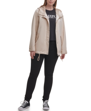 Levi's Trendy Plus Size Hooded Rain Jacket