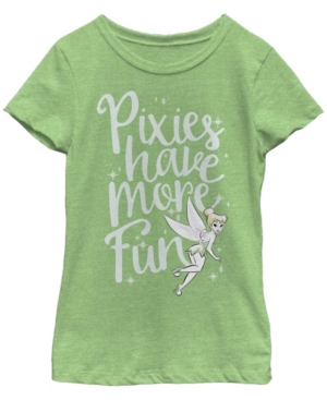 Big Girls Tinkerbell Pixies Are Fun Short Sleeve T-shirt