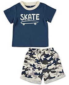 Baby Boys 2-Pc. Skate T-Shirt & Shorts Set 