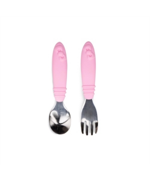 Bumkins Sanrio Toddler Spoon And Fork Hello Kitty In Pink