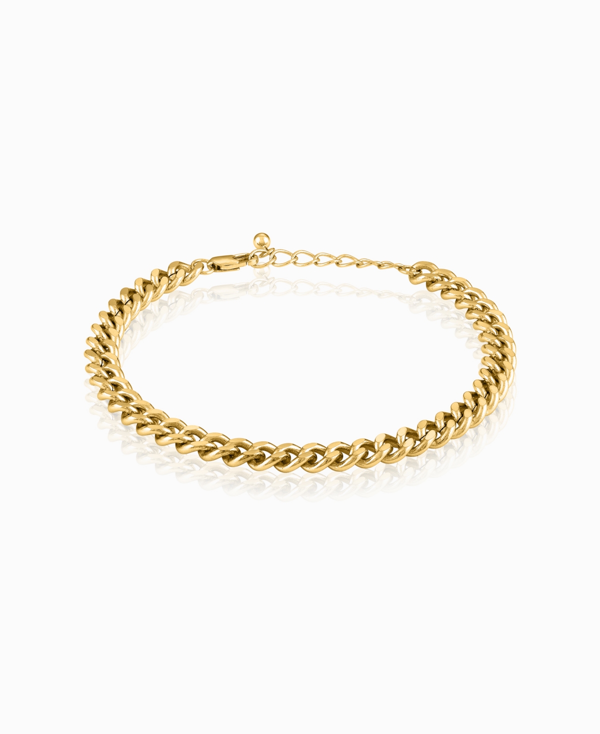 Cuban Link Collection Anklet - Gold Tone