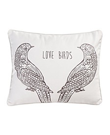 Home Tanzie Love Birds Decorative Pillow, 14" x 18"