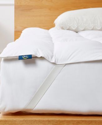 White Goose Feather & Down Fiber Featherbed, Queen