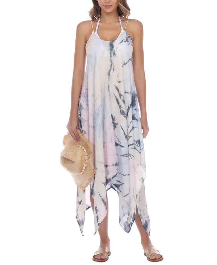 Macy's tie dye maxi dress sale