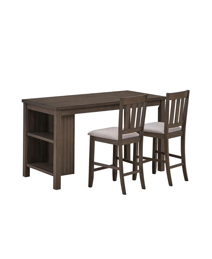 Macy's CLOSEOUT! Jefferson Counter Height Dining 3Pc ( Table + 2 Side