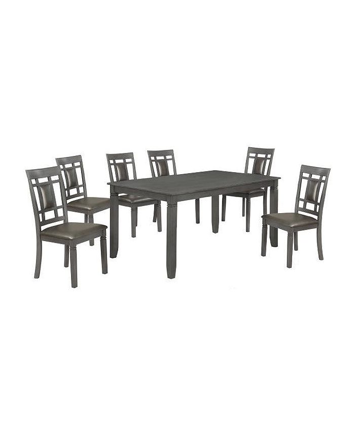 Macy's CLOSEOUT! Lake Norman Dining 7Pc Dining, (Table + 6 Side Chairs
