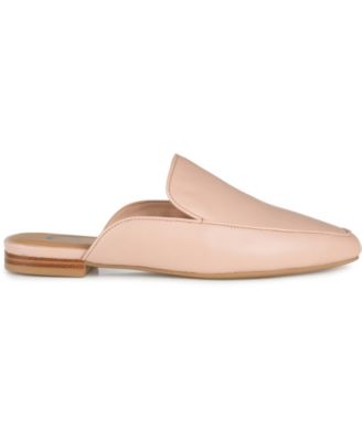 Women's Akza Wide Width Slip On Square Toe Mules Flats