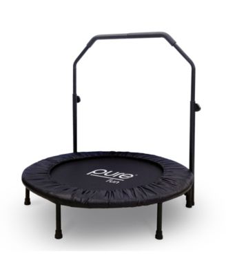 Bungee Exercise Trampoline with Adjustable Handrail