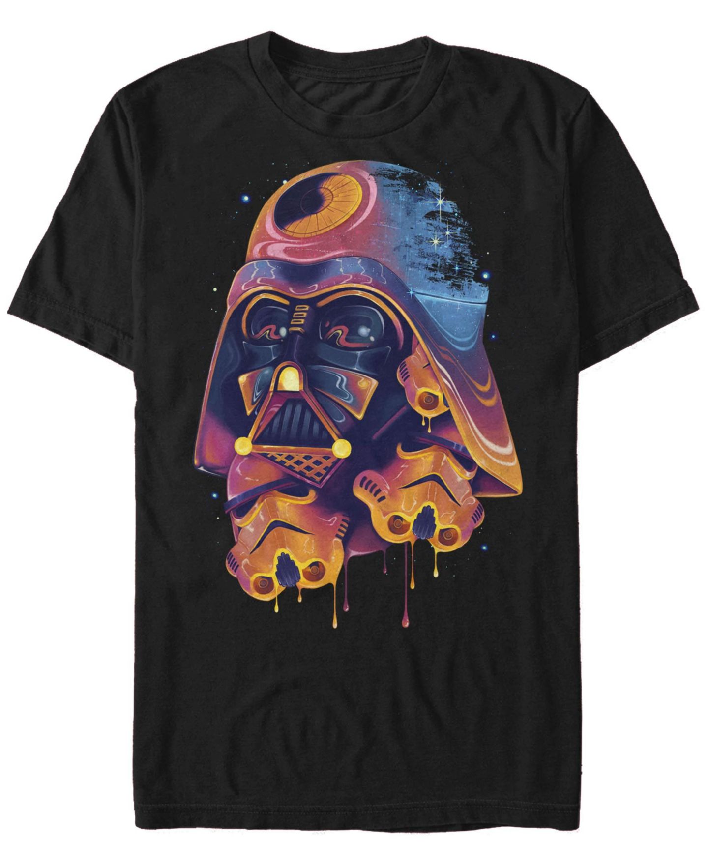 Мужская футболка Fifth Sun Super Psychadelic Short Sleeve Crew, цвет: Чёрный — фото 1