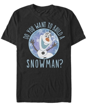 Fifth Sun Men's Build Snowman Short Sleeve Crew T-shirt In Black
