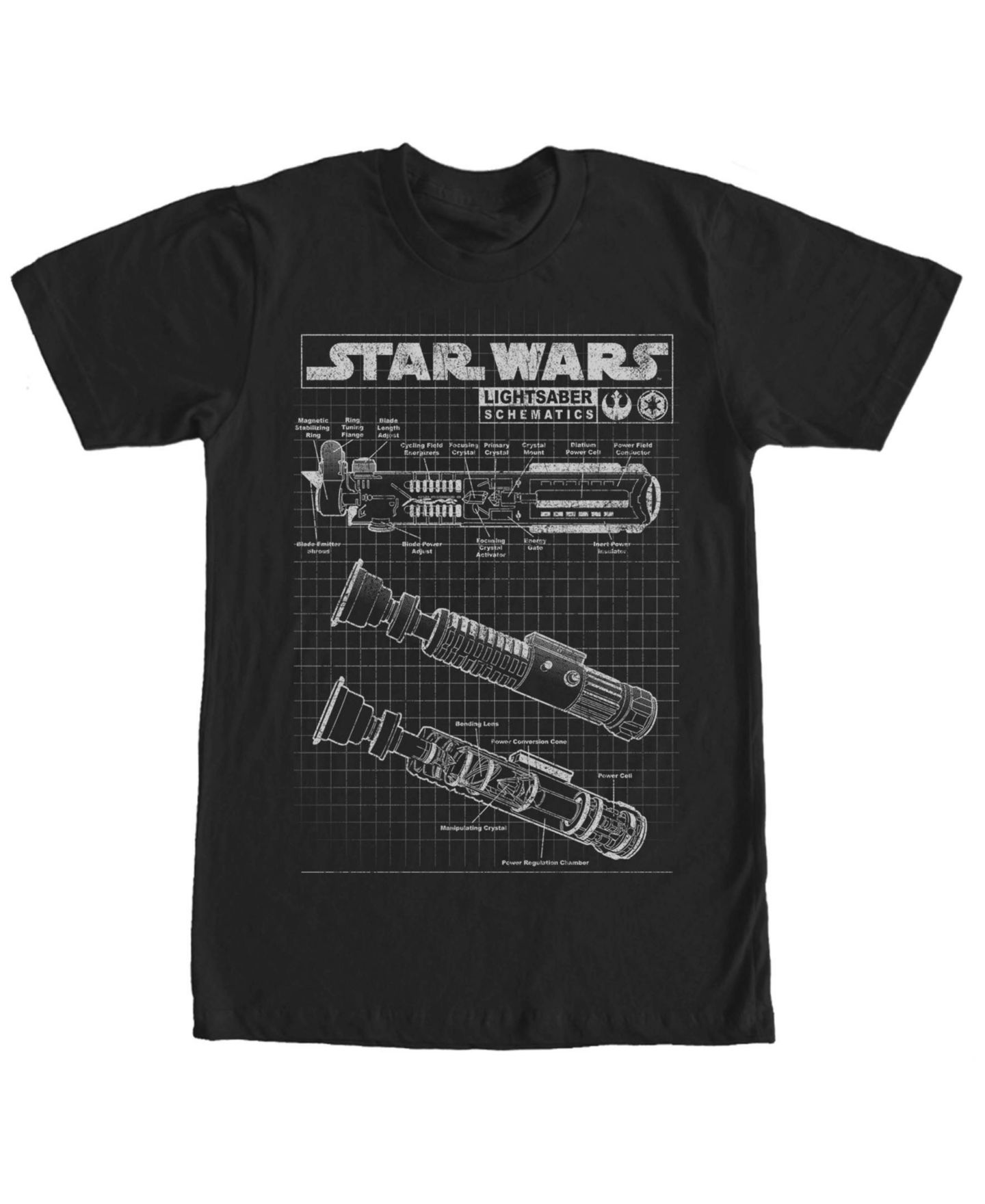 Мужская футболка Fifth Sun Saber Diagram Short Sleeve Crew, цвет: Чёрный — фото 1