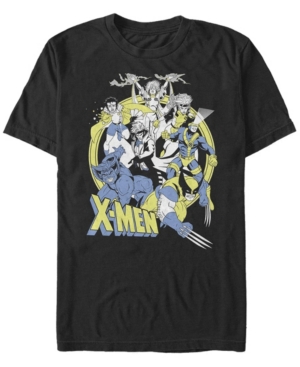 Fifth Sun Men's Vintage-like X-men Short Sleeve Crew T-shirt In Black