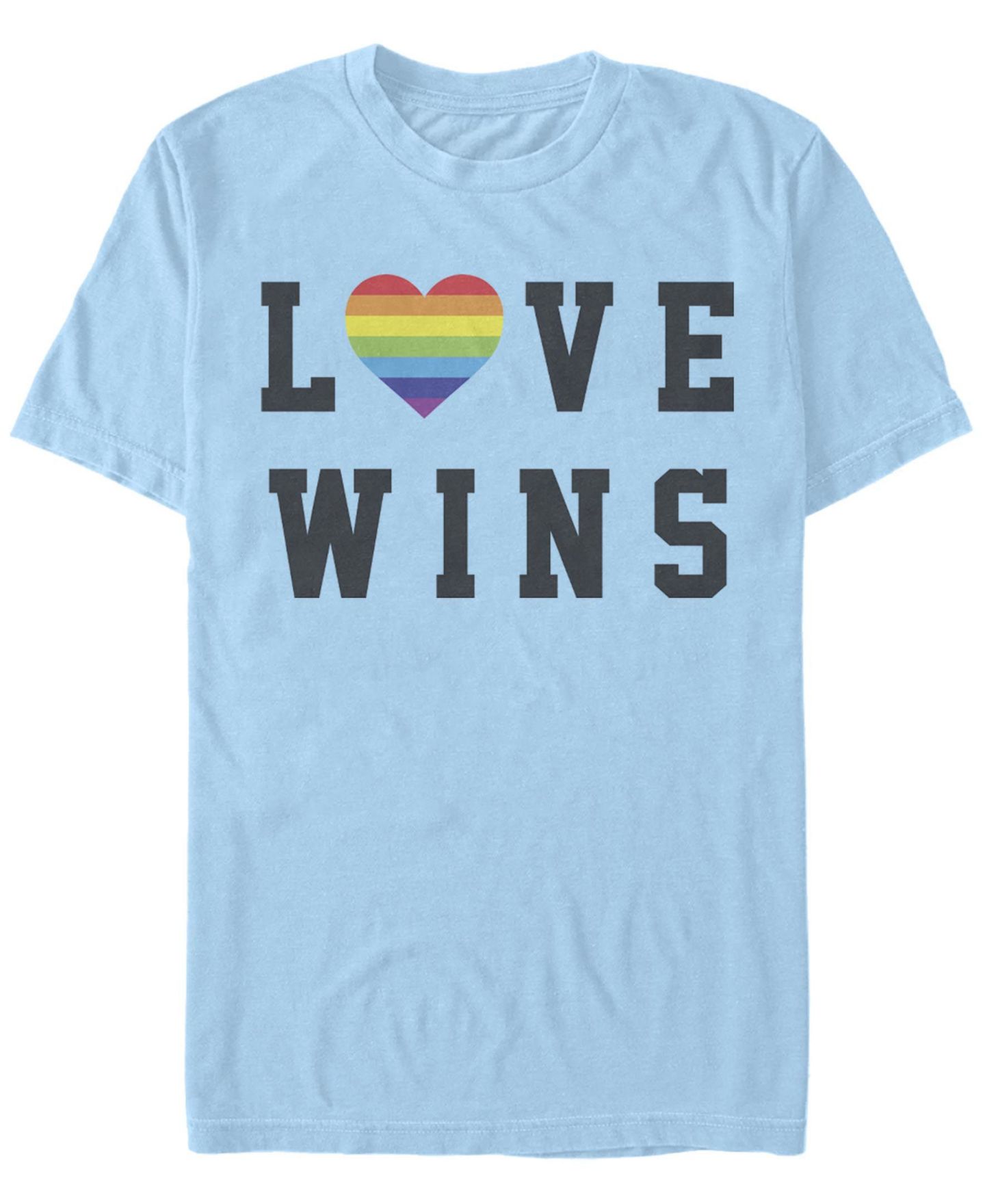 Мужская футболка Fifth Sun Love Wins Short Sleeve Crew, цвет: Светлый синий — фото 1