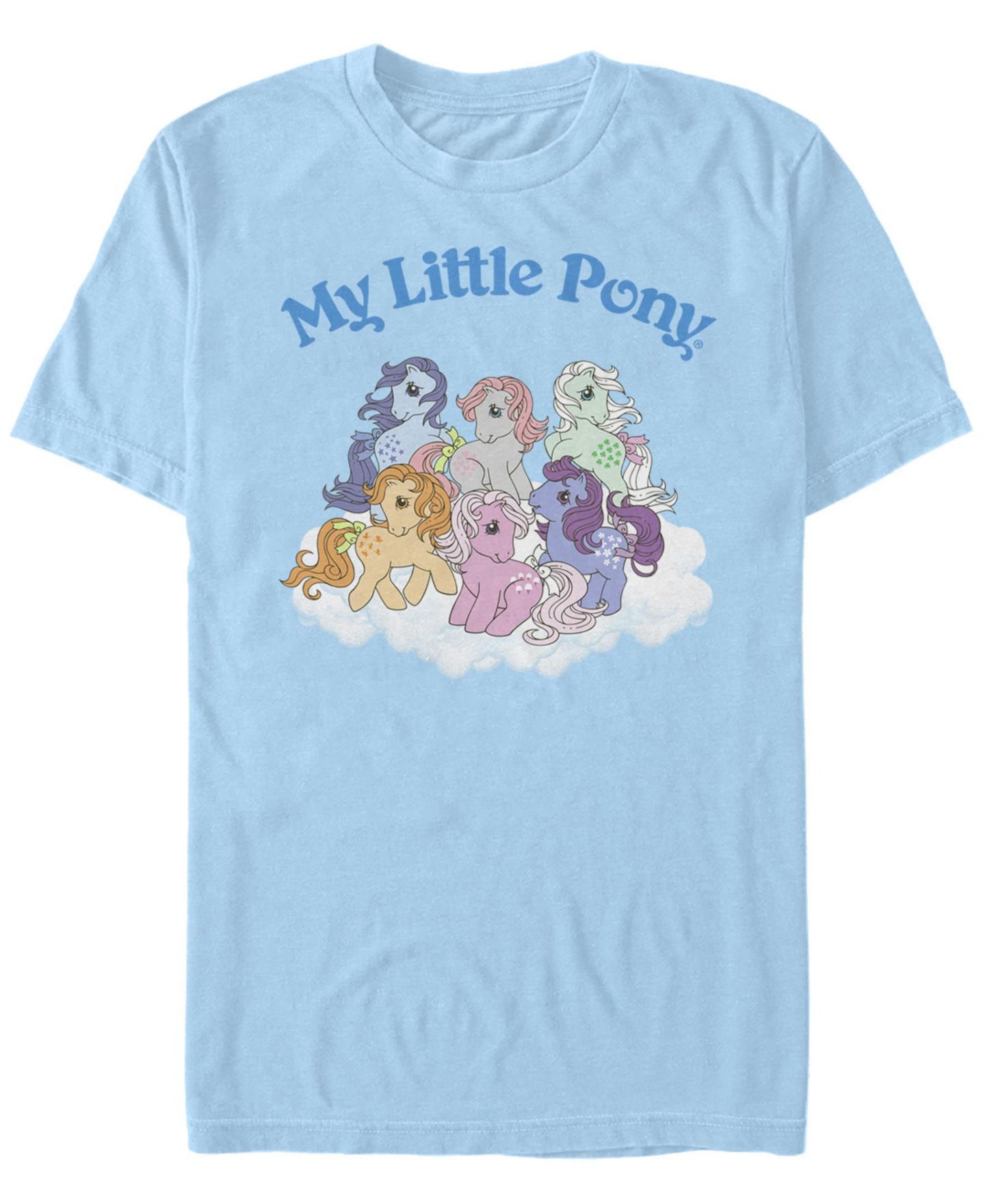 Мужская футболка Fifth Sun My Little Pony Group Short Sleeve Crew, цвет: Светлый синий — фото 1