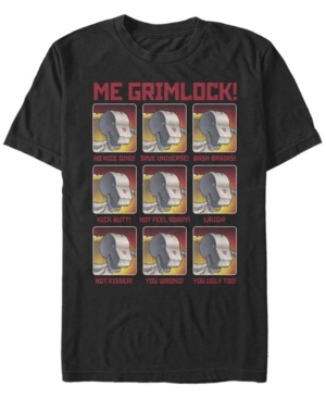 Fifth Sun Men's Grimlock Emotes Short Sleeve Crew T-shirt In Black