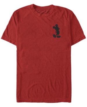 Fifth Sun Men's Mickey Silhouette Short Sleeve Crew T-shirt In Red