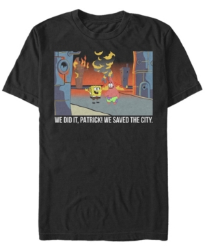 Fifth Sun Men's Saved The City Short Sleeve Crew T-shirt In Black