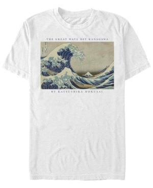 Fifth Sun Men's Great Wave Short Sleeve Crew T-shirt In White