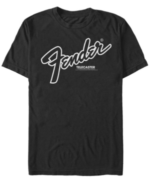 Fifth Sun Men's Fender Oversized Short Sleeve Crew T-shirt In Black